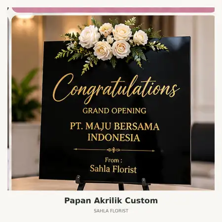 Papan Bunga Akrilik Jonggol